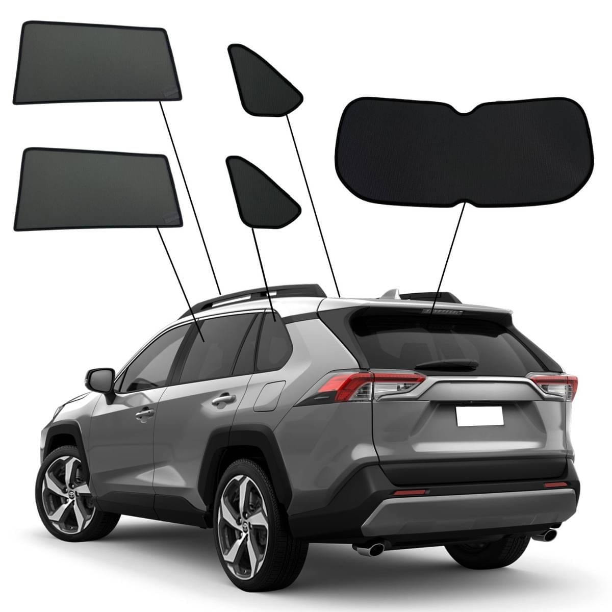 WINDESA SunClip Sonnenschutz - Sichtschutz Toyota RAV4 Bj. 2019-2025 Set ABC - sun-10455abc