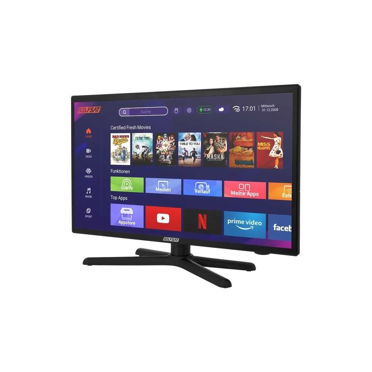 SELFSAT Camping-TV SMART LED TV 1224 24 Zoll - 13772