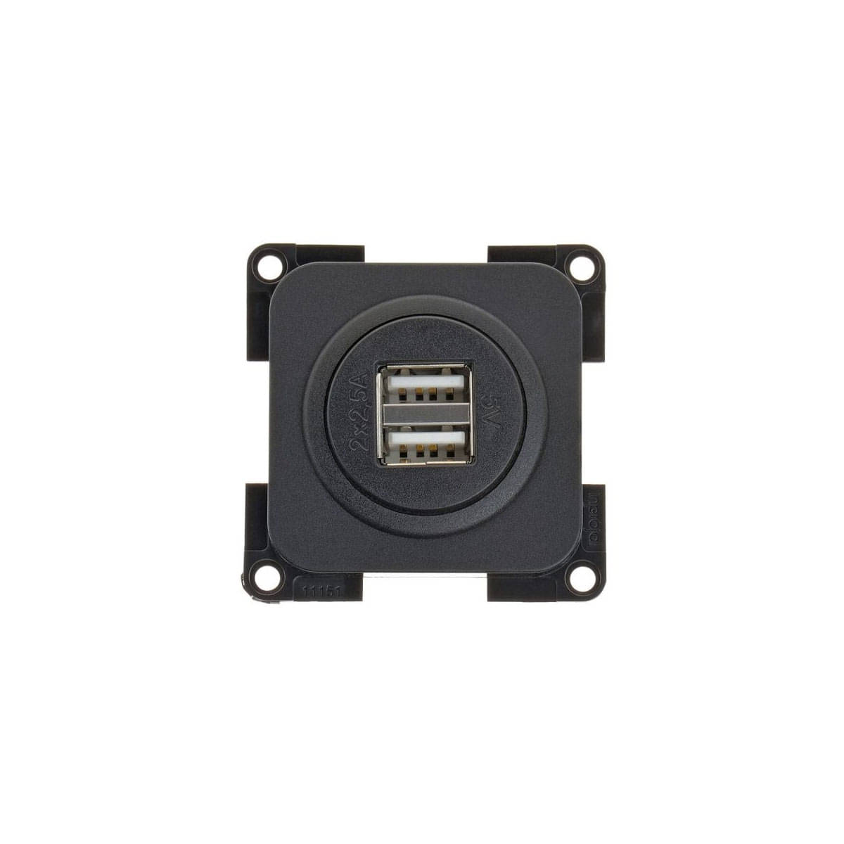 INPROJAL System 20.000 USB-Ladesteckdose 2-fach schwarz - 10020 2USB 12V ORSCH