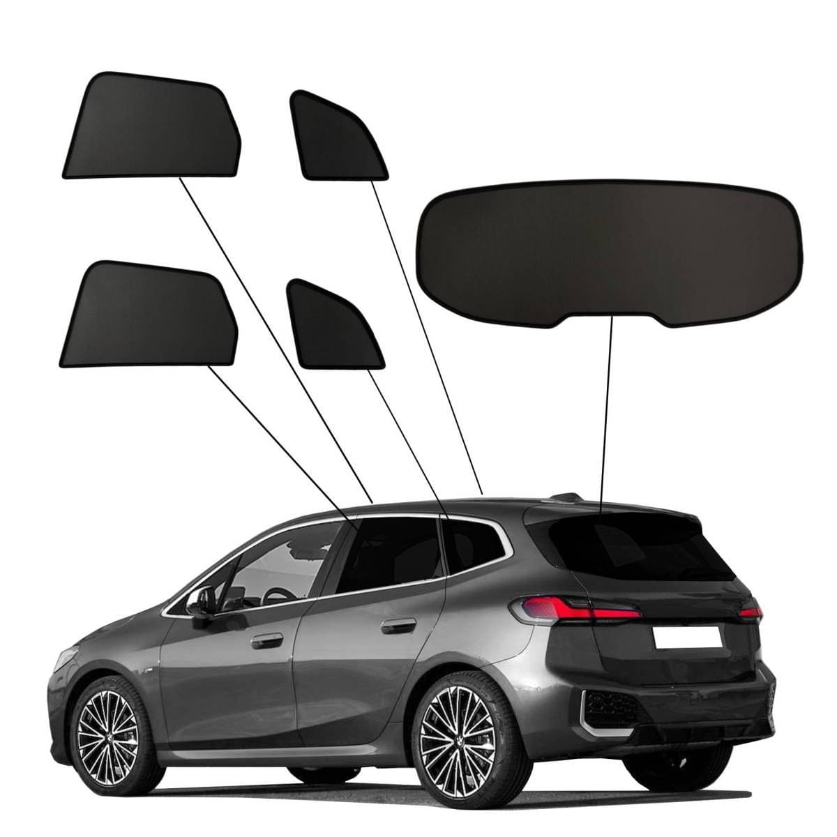 WINDESA SunClip Sonnenschutz & Sichtschutz BMW 2er Active Tourer ab Bj. 2022 Set ABC WINDESA SunClip Sonnenschutz - Sichtschutz BMW 2er Active Tourer ab Bj. 2022 Set ABC - sun-10426abc