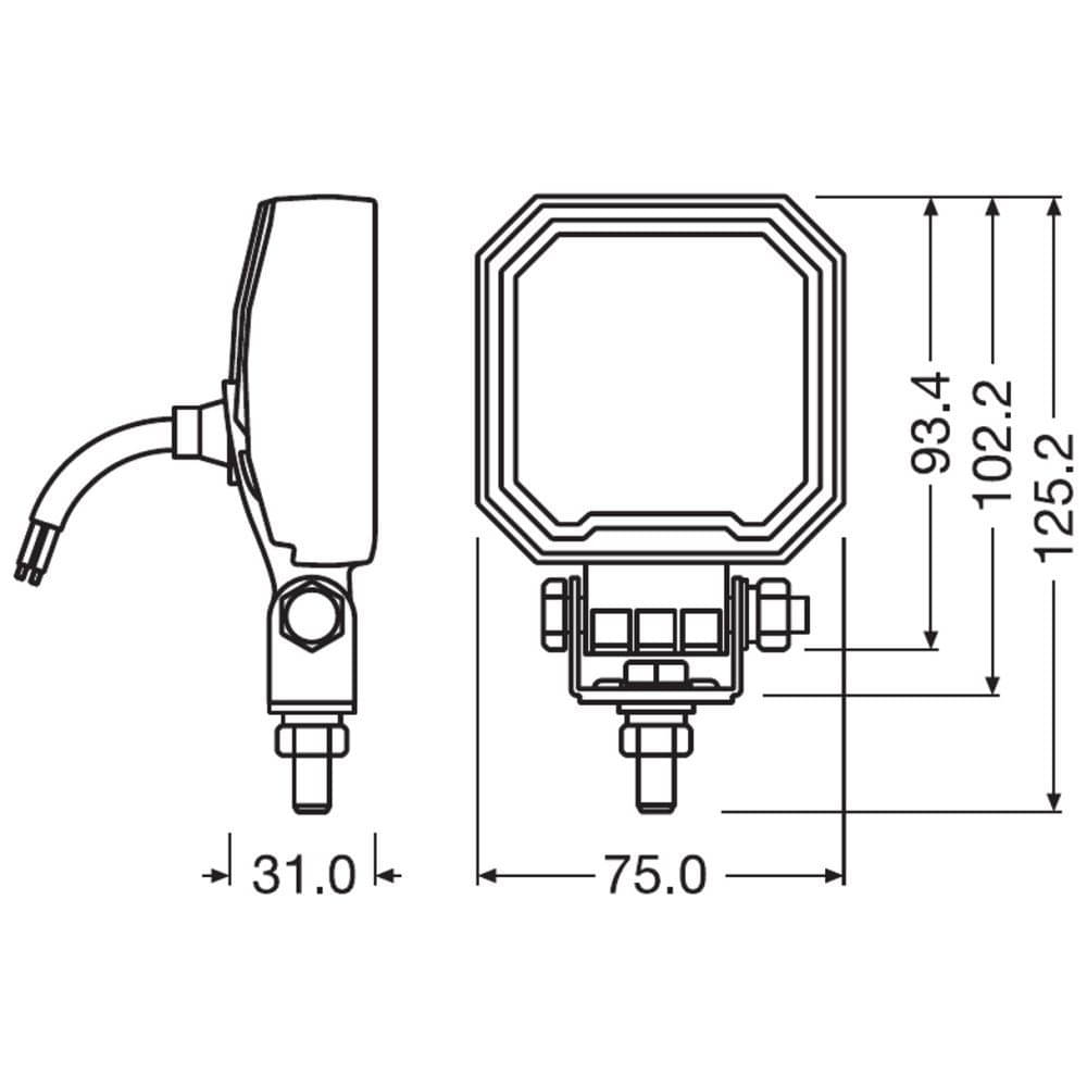 OSRAM LEDriving® Cube WL VX80-WD Arbeitsscheinwerfer - LEDWL105-WD