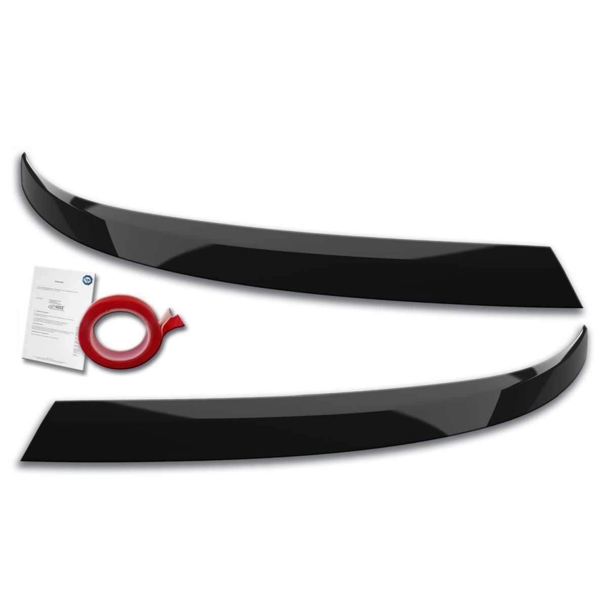 RDX Racedesign Scheinwerferblenden fuer VW T6.1 schwarz glaenzend Boeser Blick - RDSB154-GZD