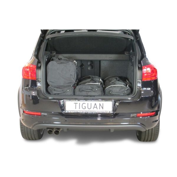 Car Bags V11001S VW Tiguan SUV Bj- 07-15 tiefer Ladeboden - Reisetaschen Set- Auf Ihr Auto massgeschneidert- Das Original