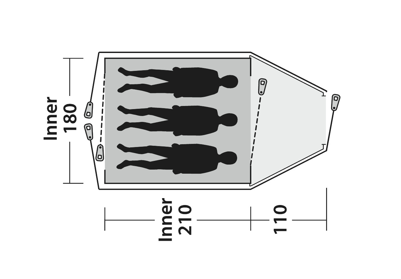 Outwell Campingzelt Cloud 3 - 111256