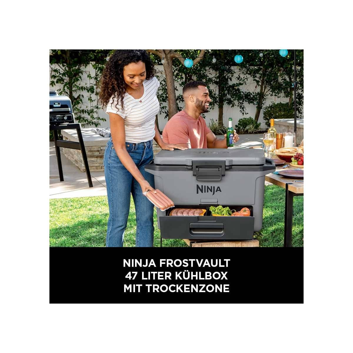 NINJA FrostVault 47L Kuehlbox mit Trockenzone- Schiefergrau - FB151EUGY