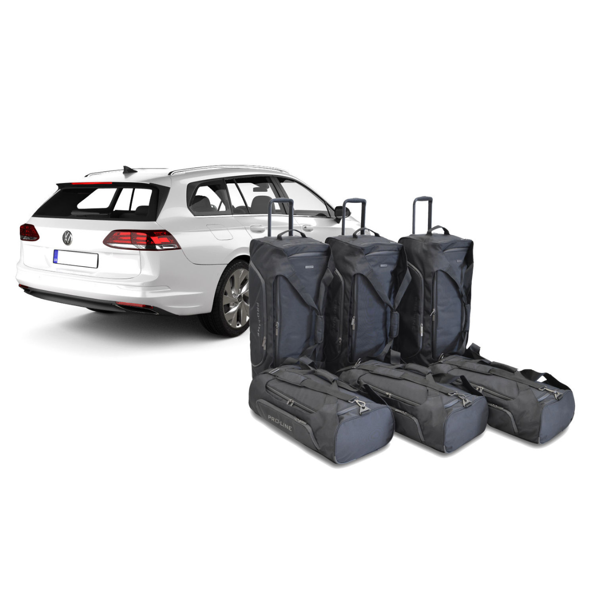 Car Bags Pro-Line V14001SP VW Golf 8 Variant Bj- 20- Reisetaschen Set- Auf Ihr Auto massgeschneidert- Das Original