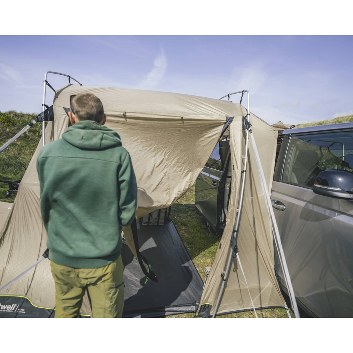 Outwell Busvorzelt Heckzelt Desert Van inkl. Teppich und Unterlage - 111556