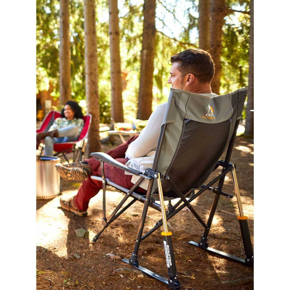 GCI faltbarer Schaukelstuhl RoadTrip Rocker Hunter Topo - 376286