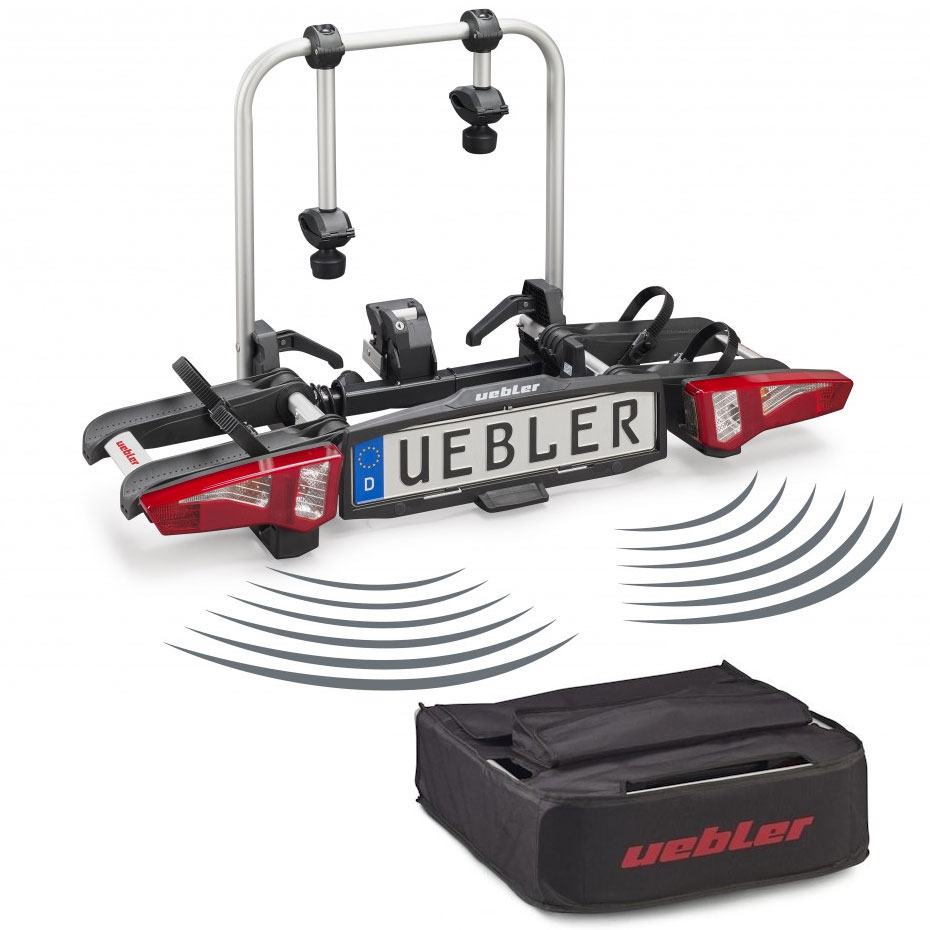 Set UEBLER i21 Fahrradtraeger 15900DC 2 Raeder Rueckfahrkontrolle inkl. Tasche