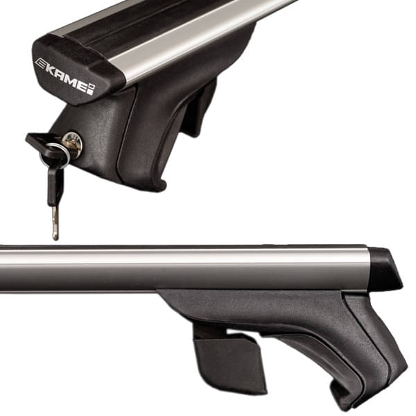 KAMEI Dachträger Relingträger Alu Typ 1 105 cm Kompletter KAMEI Dachtraeger mit Aluschienenprofilen