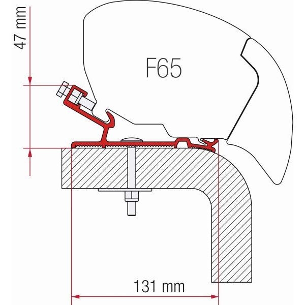 FIAMMA Adapter Hymer 370 cm fuer Markise F80 98655-935