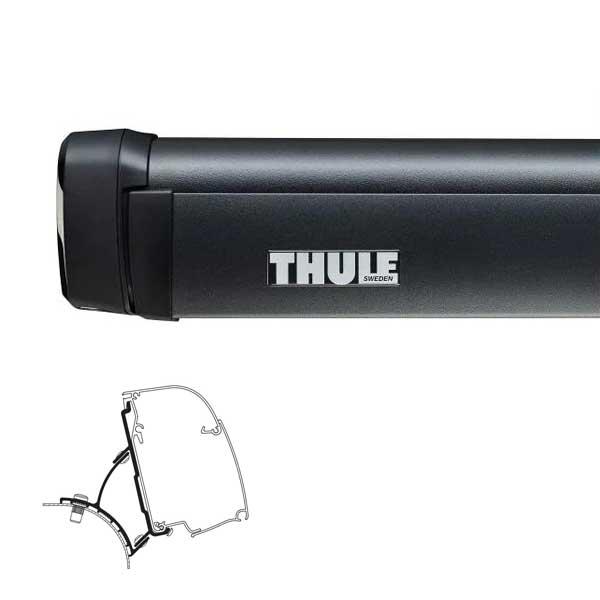 Markise THULE Omnistor 4200 Gehaeuse anthrazit 260 cm inkl- Adapter VW T5 T6 Minivan Fixed Thule Art-Nr. 302820-301984