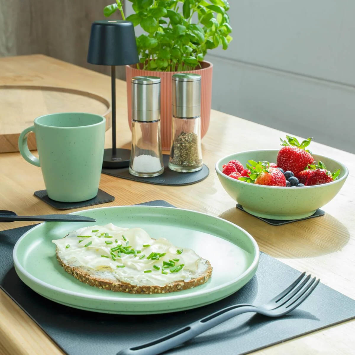 BRUNNER x SILWY DOLOMIT MAGNETIC ANTISLIP Geschirr-Set Gruen 11-tlg- - 0842050N.C43