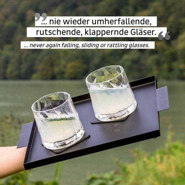 SILWY Magnet Kunststoffglaeser TUMBLER -2er Set- Hightech KO-WH-C-2