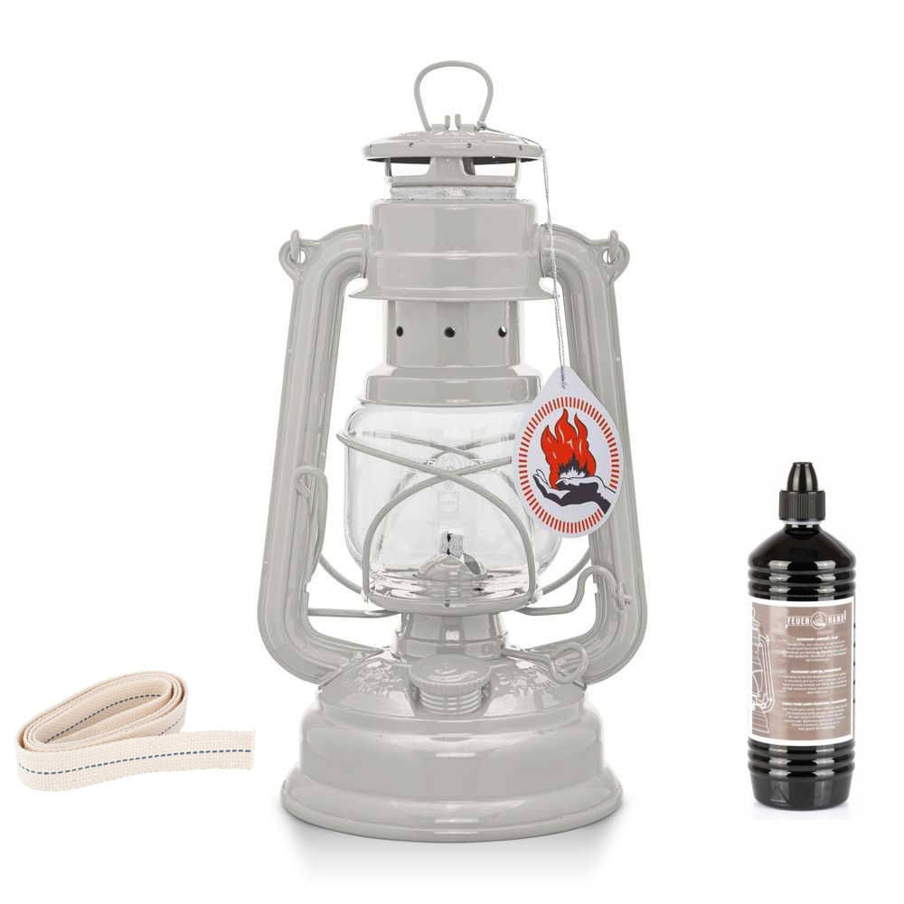 FEUERHAND Sturmlaterne 276 Soft Beige Komplett-Set 2.0 FEUERHAND Sturmlaterne 276 Soft Beige Komplett-Set 2.0