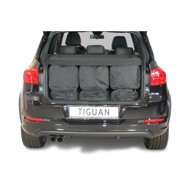 Car Bags V11001S VW Tiguan SUV Bj- 07-15 tiefer Ladeboden - Reisetaschen Set- Auf Ihr Auto massgeschneidert- Das Original