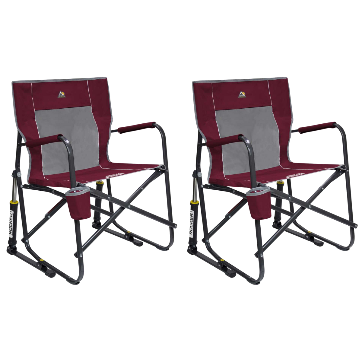 Set GCI faltbarer Schaukelstuhl Freestyle Rocker Cinnamon 2 Stuehle - 37072