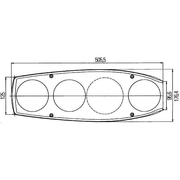 HELLA Rueckleuchte Caraluna II Plus fuer Reisemobile- links - 2VA 341 419-117