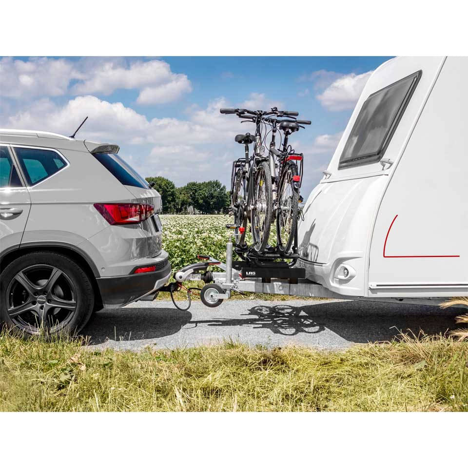 LAS Deichsel-Fahrradtraeger BC260 Black- ausziehbar 11846