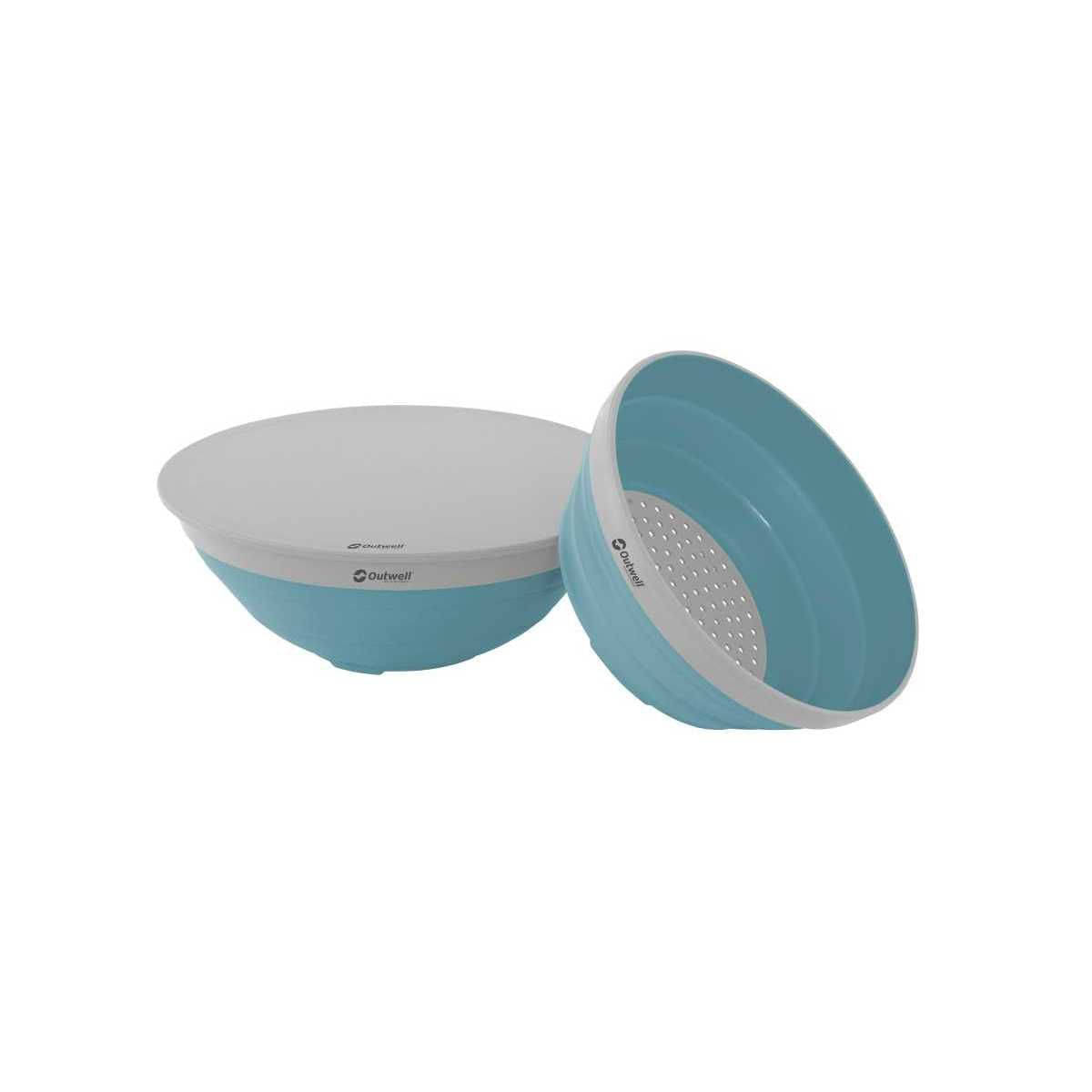 Outwell Collaps Schuessel - Sieb Set faltbar Classic Blue - 651083