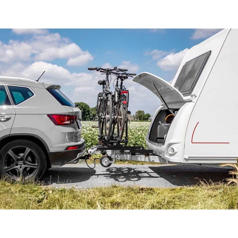 LAS Deichsel-Fahrradtraeger BC260 Black- ausziehbar 11846