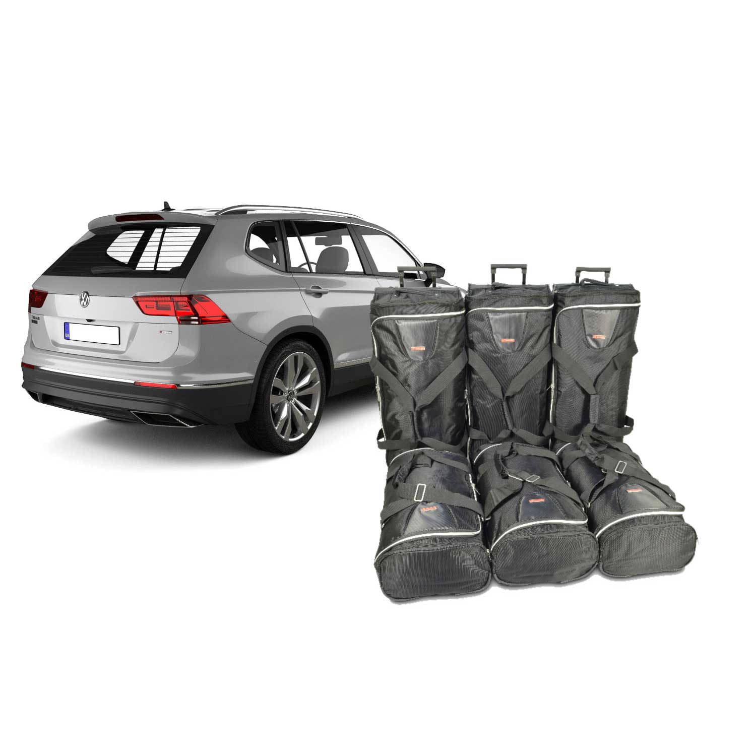 Car Bags V16001S VW Tiguan II Allspace 5-Sitzer Bj- 17-24 Reisetaschen Set- Auf Ihr Auto massgeschneidert- Das Original