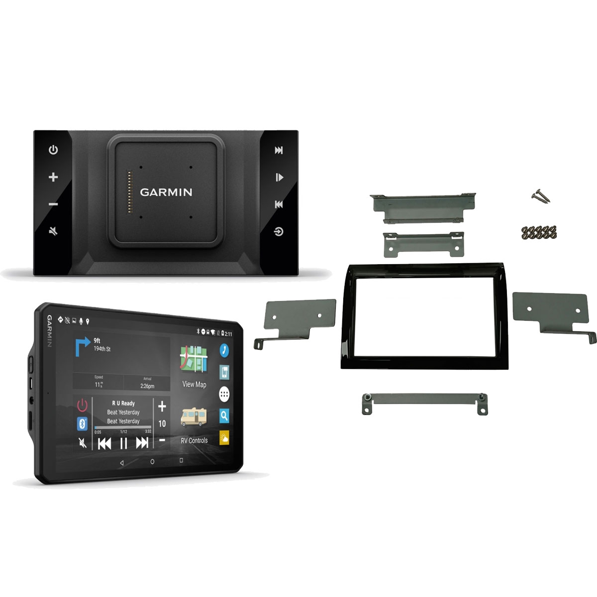 Komplettset GARMIN VIEO RV52 mit 8 Zoll Display fuer Ducato 8 - Dock- Bedienteil und Montagekit