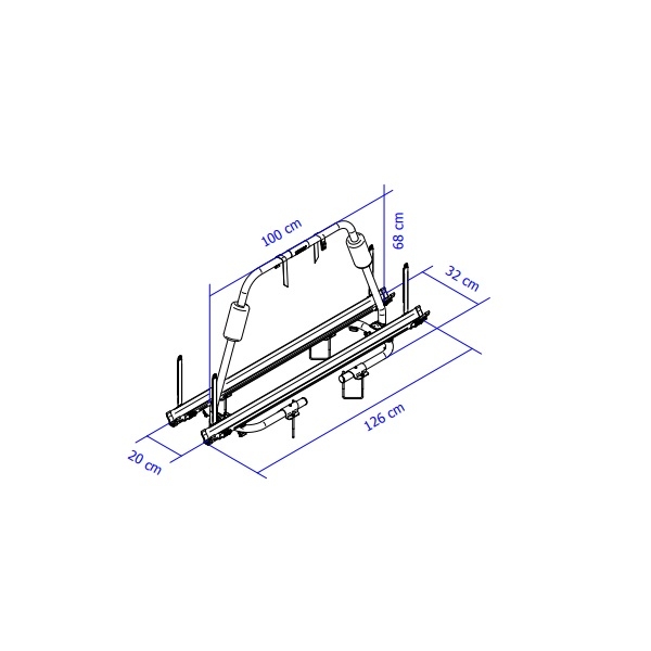 Thule Caravan Light - 306598 - Fahrradtraeger THULE Caravan Light Deichseltraeger