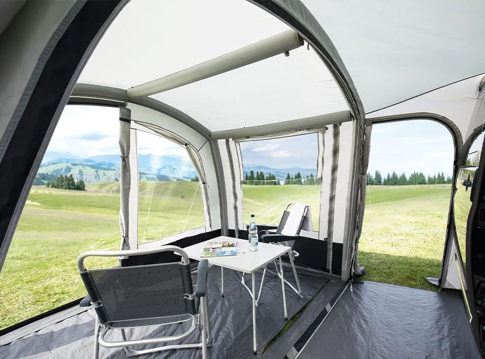 DWT aufblasbares Bus-Vorzelt RODEO AIR 320 x 200-100 cm Anbauhoehe 180-220 cm - 2110100