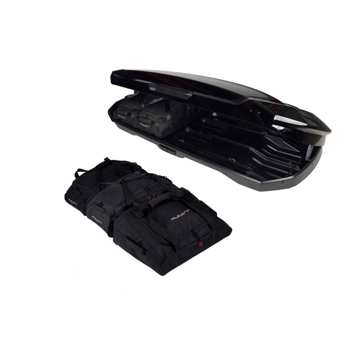 KJUST Dachboxen Taschen Set fuer Dachbox THULE MOTION 3 XXL LOW 5er-Set - 13239