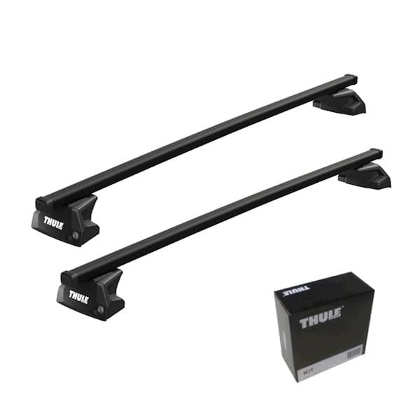 THULE Dachträger Evo SquareBar 7106 7121 6005 Kompletter THULE Dachtraeger Evo mit SquareBar Stahl Vierkantprofilen
