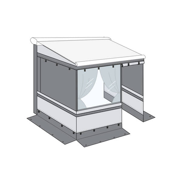 FIAMMA Vorzelt Privacy Room Light 300 cm Ducato H3 fuer Markise F80 - 08837A01-