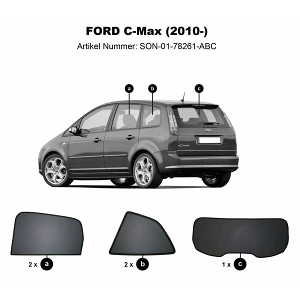 Sonniboy ClimAir Sonnenschutz Ford C-Max 2010-