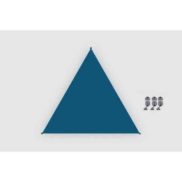 BENT Sonnensegel Zip-Canvas dunkelblau RV hellblau - 50212