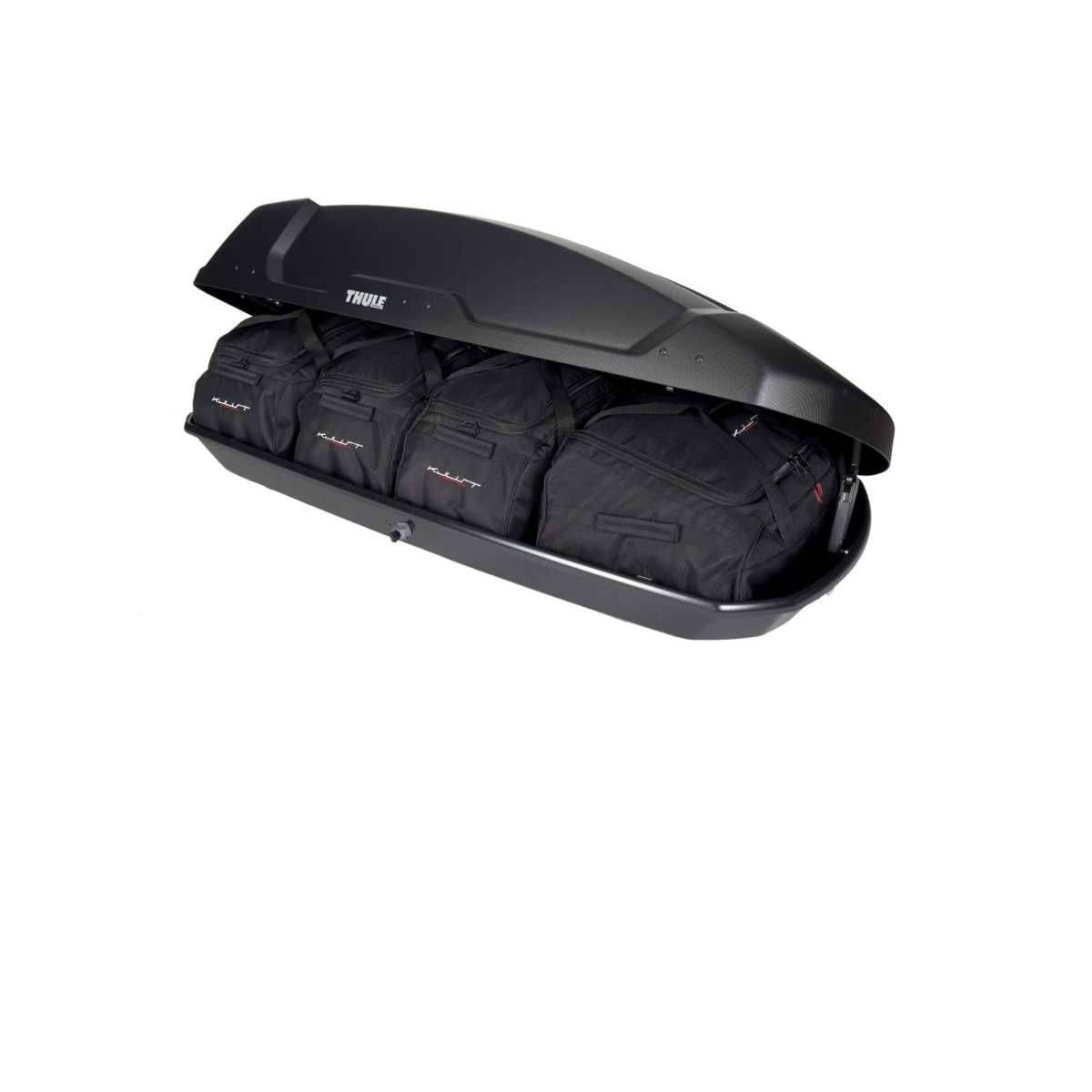 KJUST Dachboxen Taschen Set fuer Dachbox THULE FORCE XT M 4er-Set - 13150