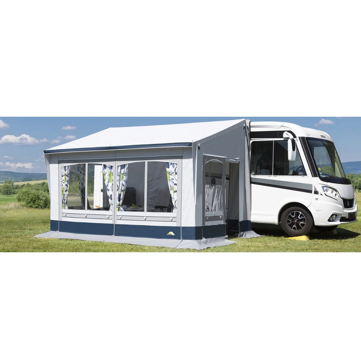 DWT Reisemobil-Vorzelt GLOBUS PLUS 400 x 225 cm mit 28 mm Alu-Gestaenge - 211083ALU