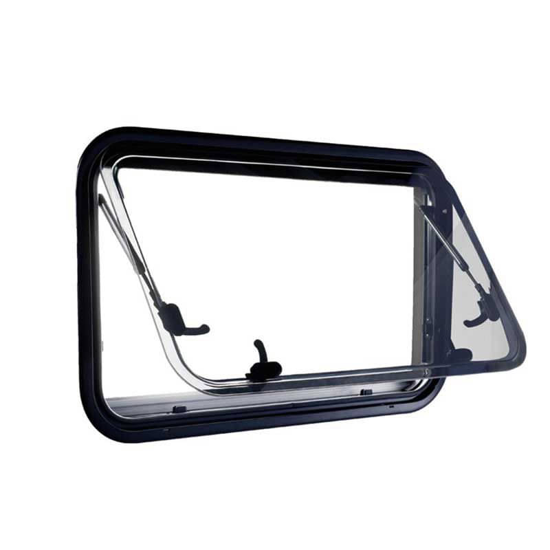 FREUCAMP Ausstellfenster 280 x 380 mm mit gewölbten Rahmen und Moskito Verdunkelung Plissee FREUCAMP Ausstellfenster 280 x 380 mm -BxH- mit gewoelbten Rahmen und Moskito Verdunkelung Plissee