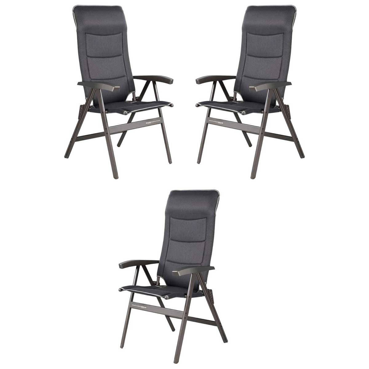 Set WESTFIELD Noblesse Grande Stuhl charcoal grey 3 Stuehle - 101-102 CG