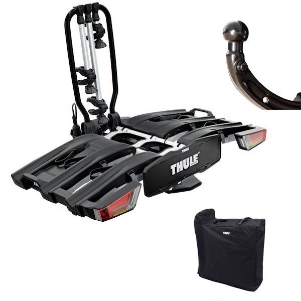 Thule EasyFold XT F 3 - 966500 - HULE 9665 EasyFold XT 3 Fix4Bike Fahrradtraeger faltbar - nur fuer FIX4BIKE Anhaengerkupplungen - inkl. Tasche