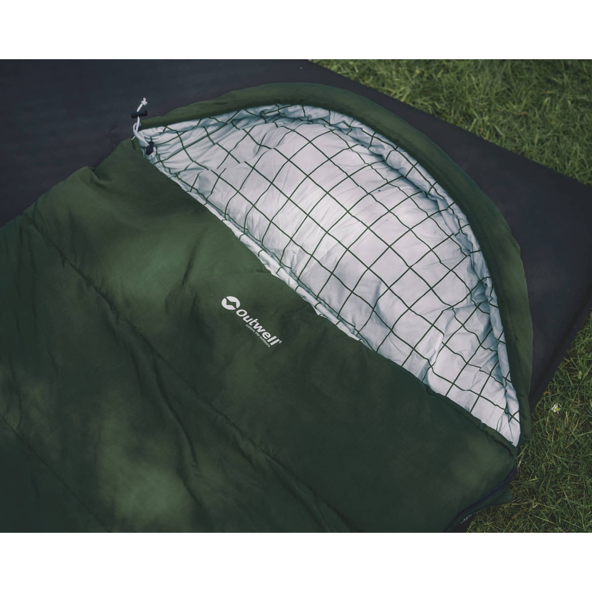 Outwell Camper Lux XL Green Deckenschlafsack- Zipper links- 235x105 cm - 230503
