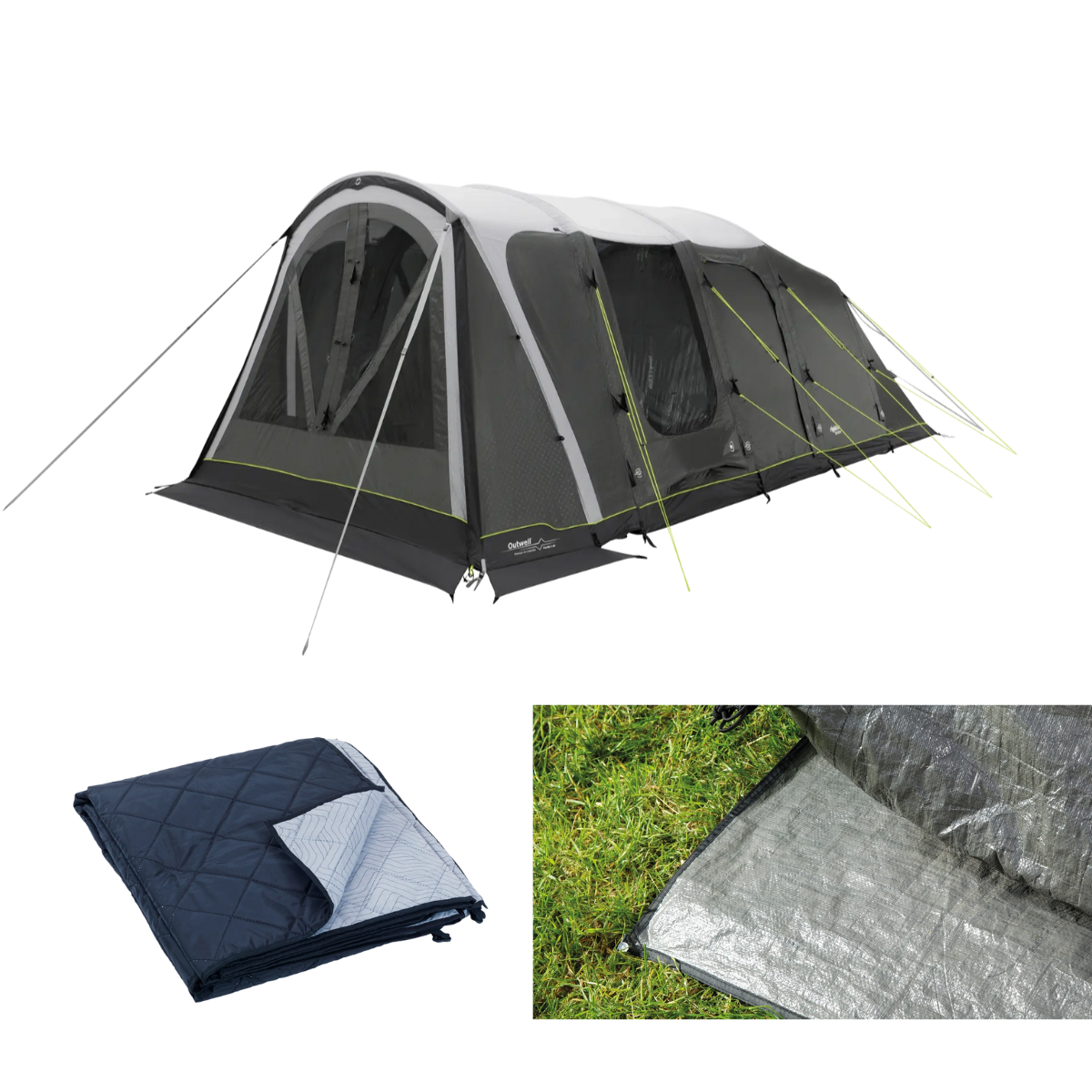 Outwell aufblasbares Familienzelt Florida 5 Air inkl. Teppich und Unterlage - 111538