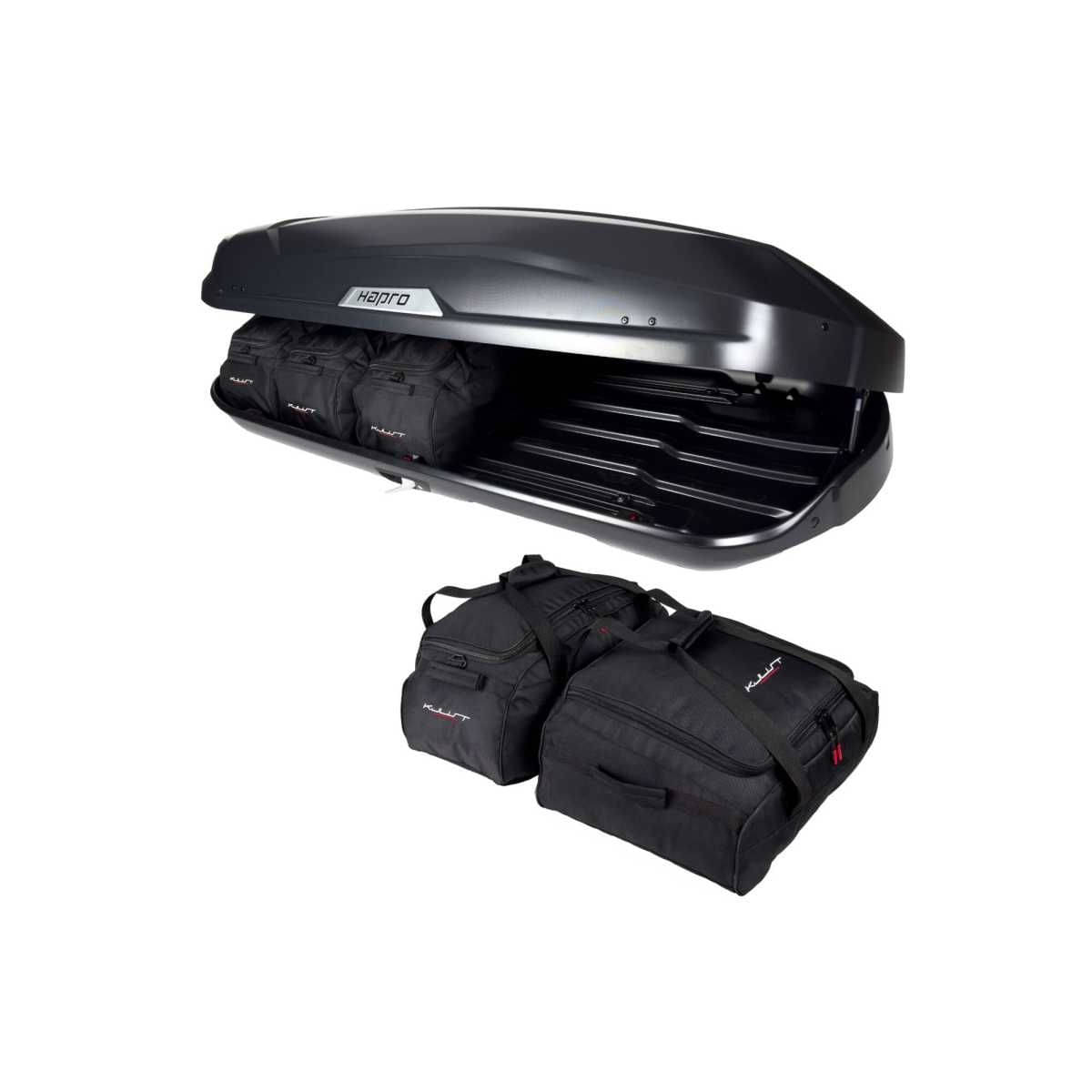 KJUST Dachboxen Taschen Set fuer Dachbox HAPRO TRIVOR 560 5er-Set - 13147