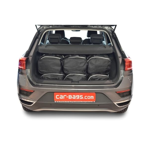 Car Bags V13001S VW T-Roc Bj- 17-25 tiefer Ladeboden - Reisetaschen Set- Auf Ihr Auto massgeschneidert- Das Original