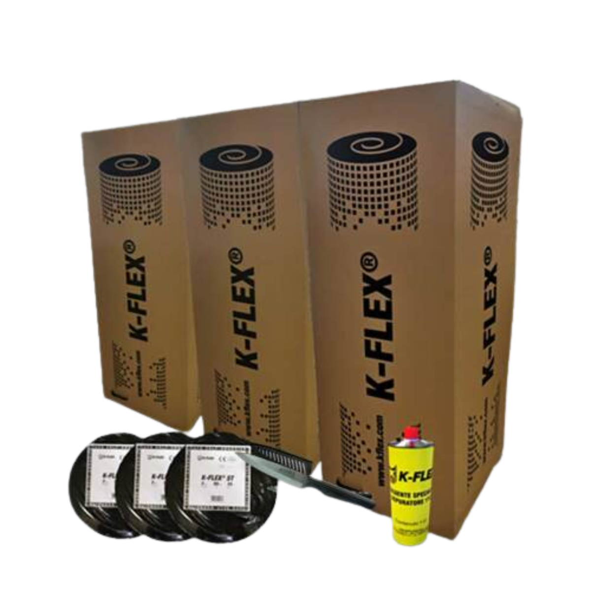 K-FLEX ST Camperset XL 19/10 mm selbstklebend für 30+10 m² K-FLEX ST Camperset XL 19-10 mm selbstklebend fuer 30-10 m²