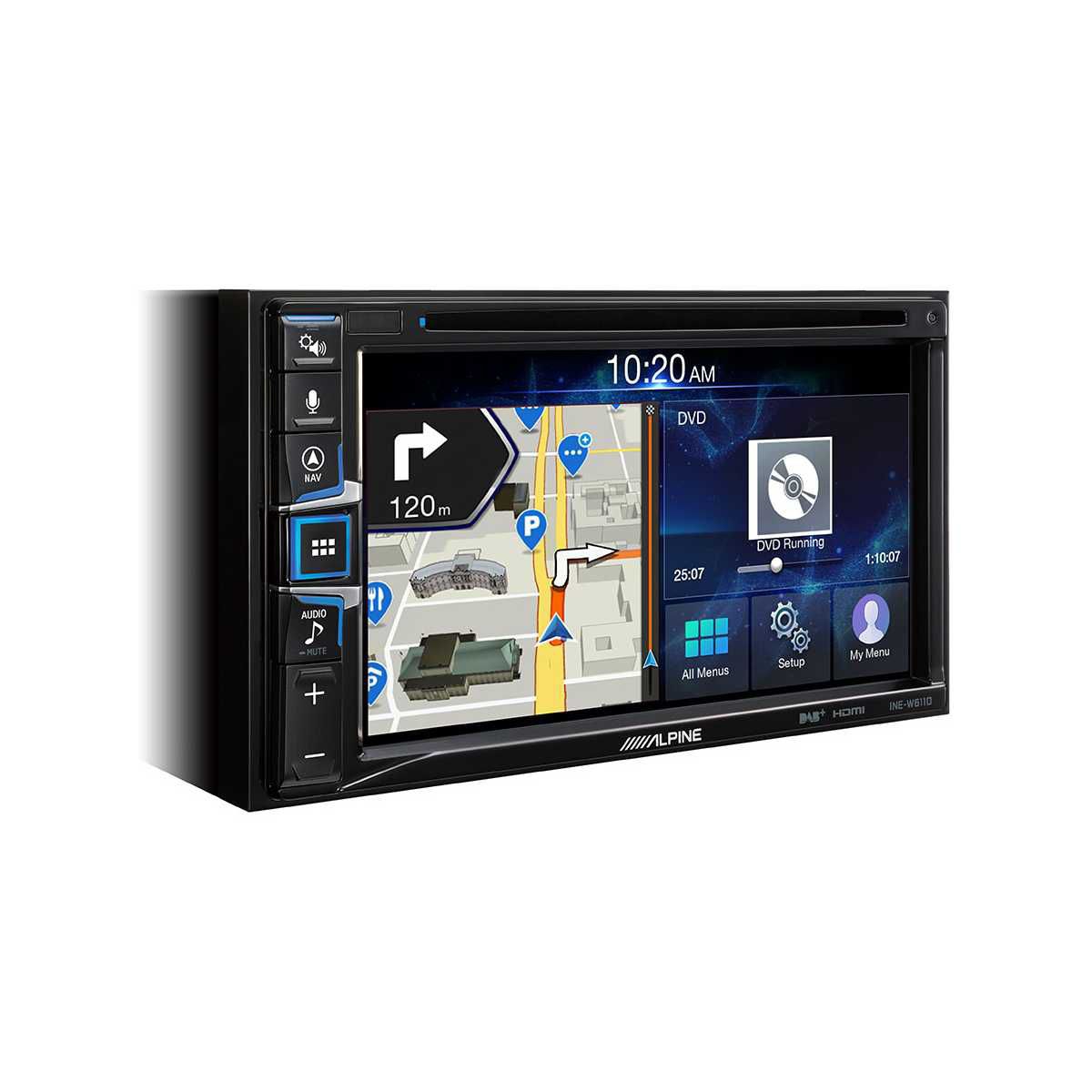 ALPINE 2-DIN-Navigationssystem fuer Reisemobile und LKWs INE-W611DC