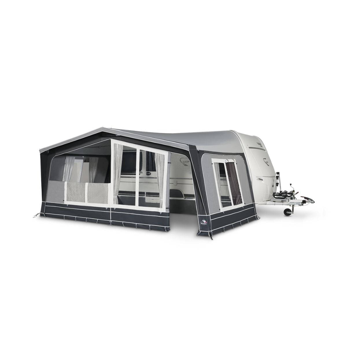 DOREMA Wohnwagen-Vorzelt DIAMOND XL- Gr. 21- Umlauf 1150-1175 cm- Tiefe 270 cm- 25 mm Stahlgestaenge - 4441 - S25 241 56 PG