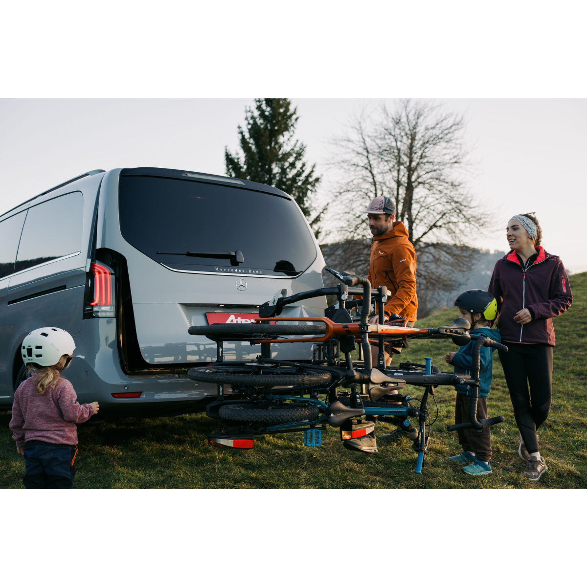 ATERA Strada Forza L Fahrradtraeger 3er 022801 faltbar fuer 4 Raeder 2-1- Fahrradtraeger fuer die Anhaengerkupplung von ATERA aus dem Allgaeu