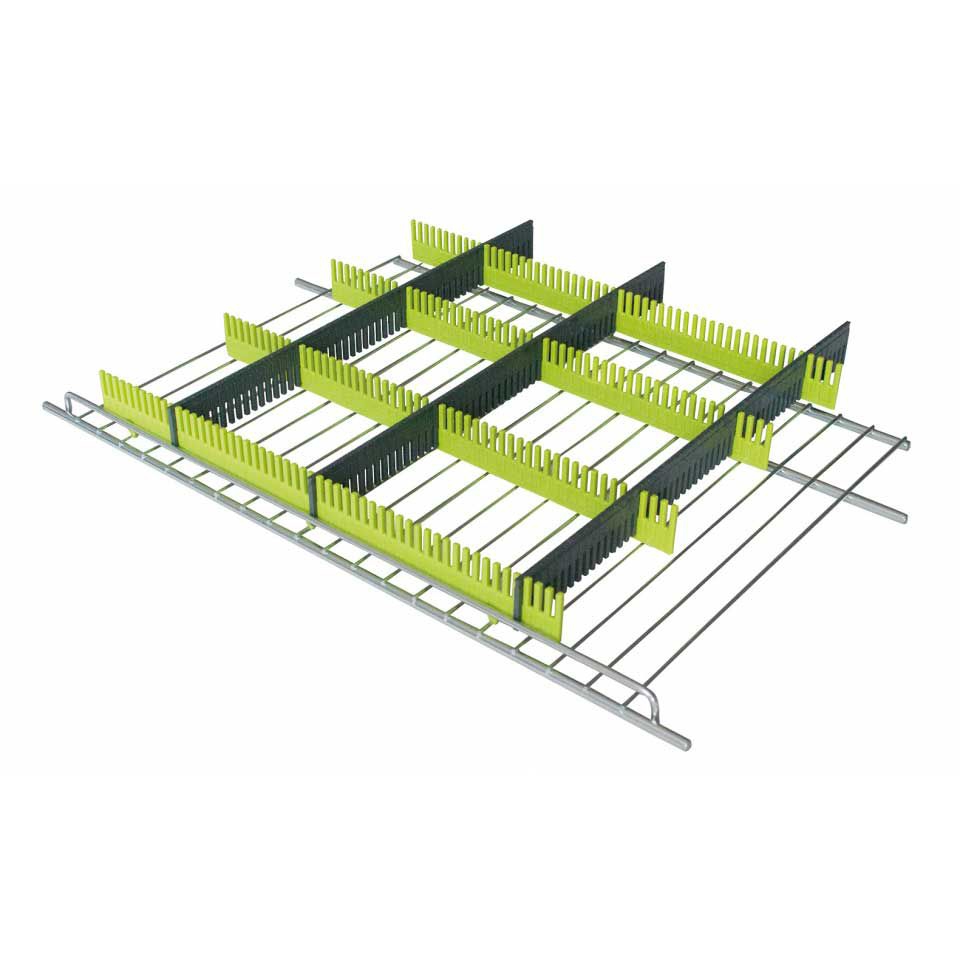 PURVARIO Stauleisten 30 fuer Kuehlschraenke 8er-Set inklusive Clips PURE LIME 