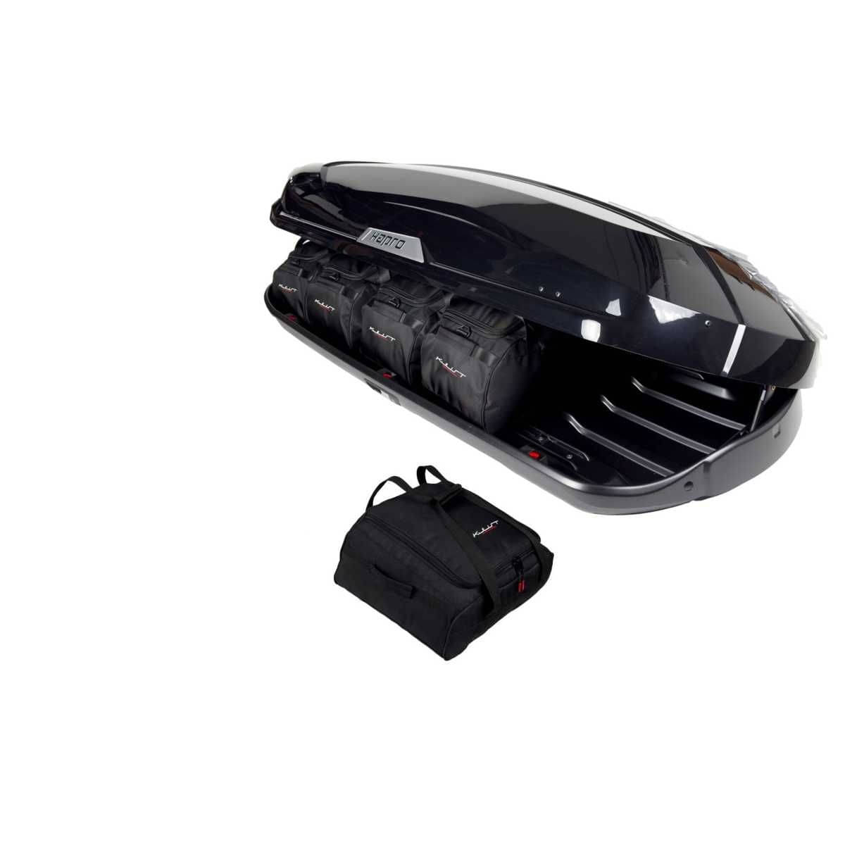KJUST Dachboxen Taschen Set fuer Dachbox HAPRO TRIVOR 640 5er-Set - 13155