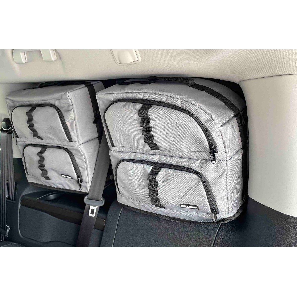 Fenstertaschen-Set FELLEISEN 1x BasicONE_ST - 1x halbrunde Tasche fuer PSA-Bus L3- Fahrerseite- Hellgrau- ohne Thermomatte TST 0102 34